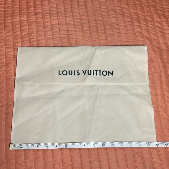 Louis Vuitton Paris Logo Dust Bag Beige Envelope Cream 12x16 - Picture 8 of 9
